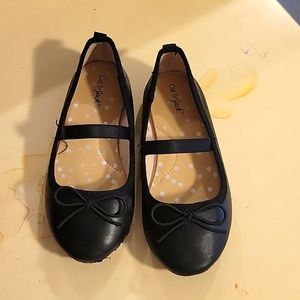 Cat and Jack black ballet flats size 9.
